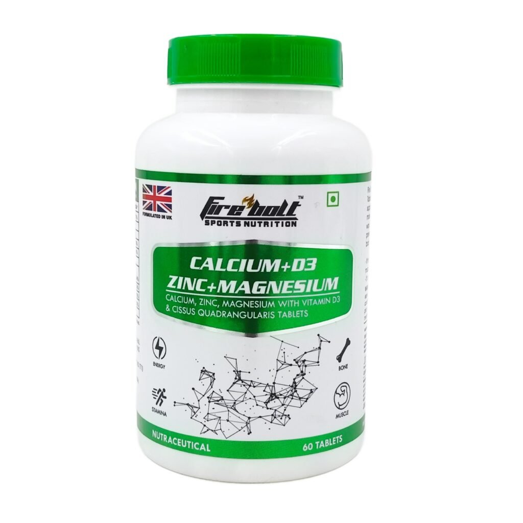 Firebolt Sports Nutrition – Calcium+D3 Zinc+Magnesium